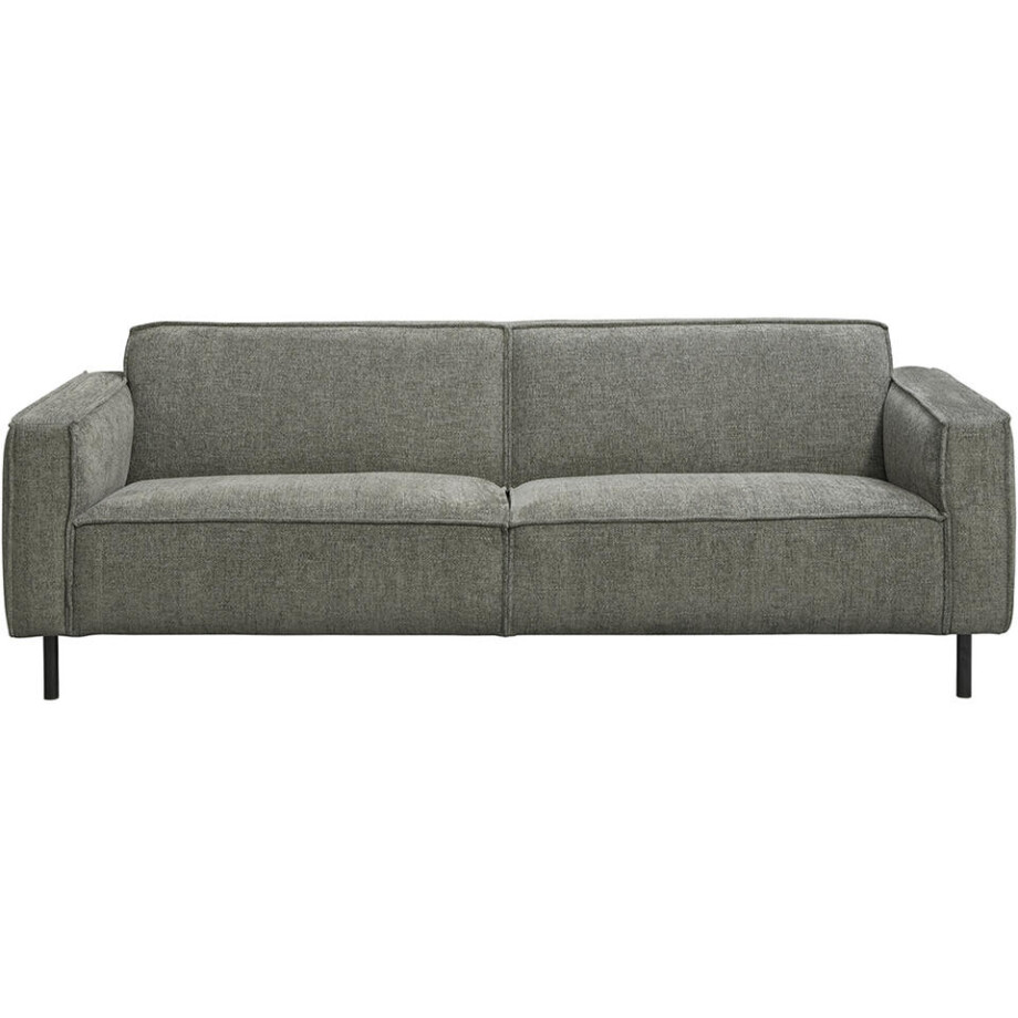 Leen Bakker - Bank Madison 4-zits - Maggy - Stof - Grijs - 90x223x77 Cm Leen Bakker - Bank Madison 4-zits - Maggy - Stof - Grijs - 90x223x77 Cm afbeelding 1