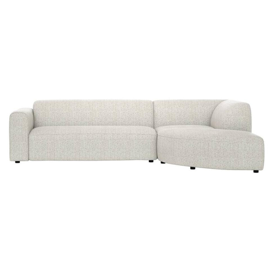 Leen Bakker - Hoekbank Astoria Rechts - Morbi - Stof - Beige - 189x283x72 Cm afbeelding 1