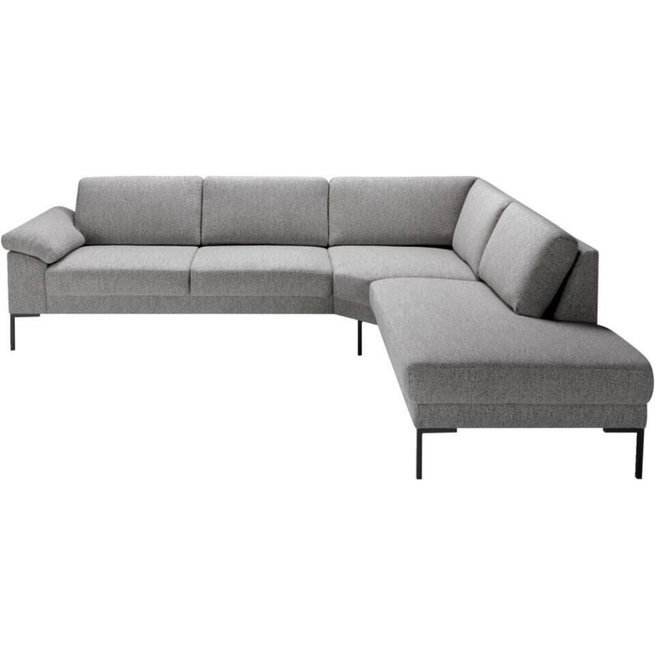 Leen Bakker - Hoekbank Tom Rechts - Monza - Stof - Grijs - 237x279x84 Cm Leen Bakker - Hoekbank Tom Rechts - Monza - Stof - Grijs - 237x279x84 Cm afbeelding 1