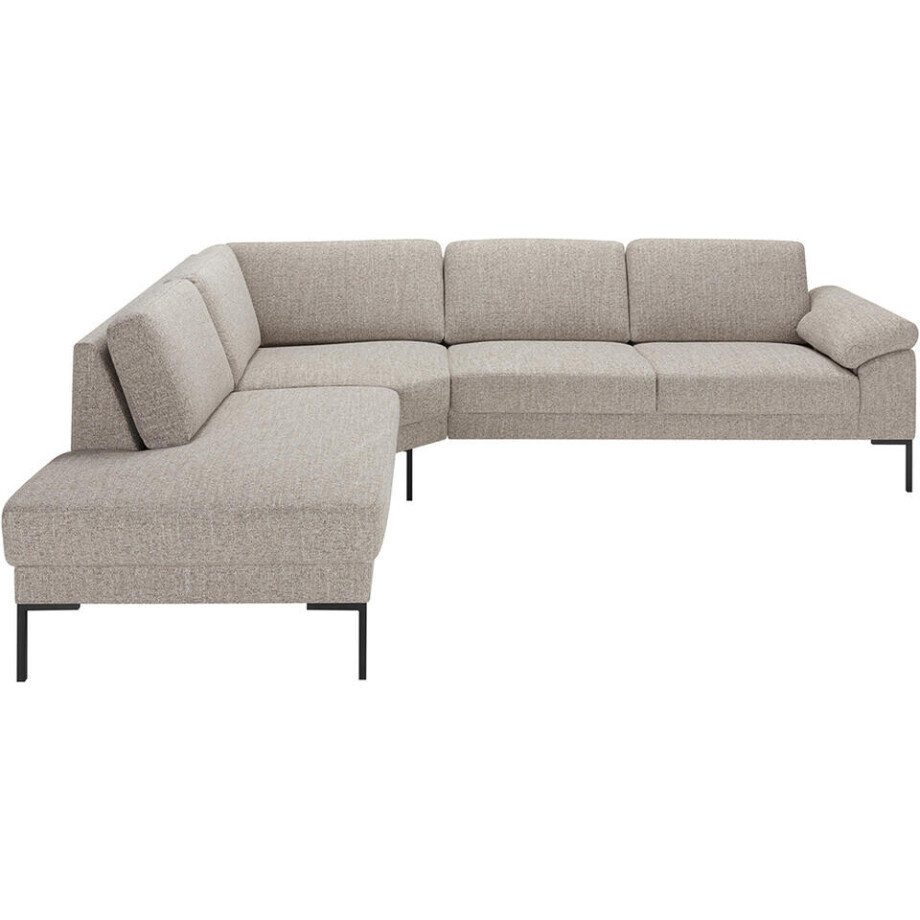 Leen Bakker - Hoekbank Tom Links - Java - Stof - Beige - 237x279x84 Cm Leen Bakker - Hoekbank Tom Links - Java - Stof - Beige - 237x279x84 Cm afbeelding 1