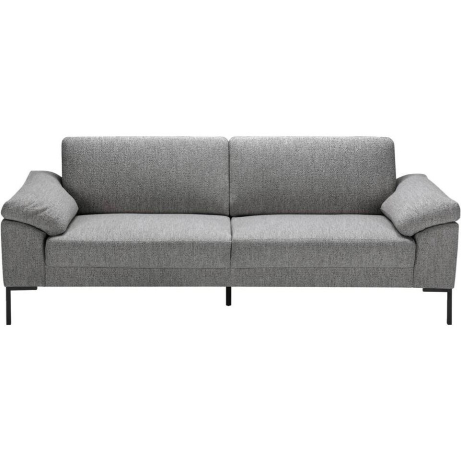 Leen Bakker - Bank Tom 3-zits - Monza - Stof - Grijs - 92x222x84 Cm Leen Bakker - Bank Tom 3-zits - Monza - Stof - Grijs - 92x222x84 Cm afbeelding 1