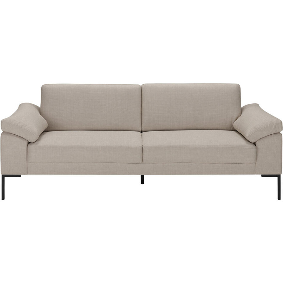 Leen Bakker - Bank Tom 3-zits - Basel - Stof - Beige - 92x222x84 Cm Leen Bakker - Bank Tom 3-zits - Basel - Stof - Beige - 92x222x84 Cm afbeelding 1