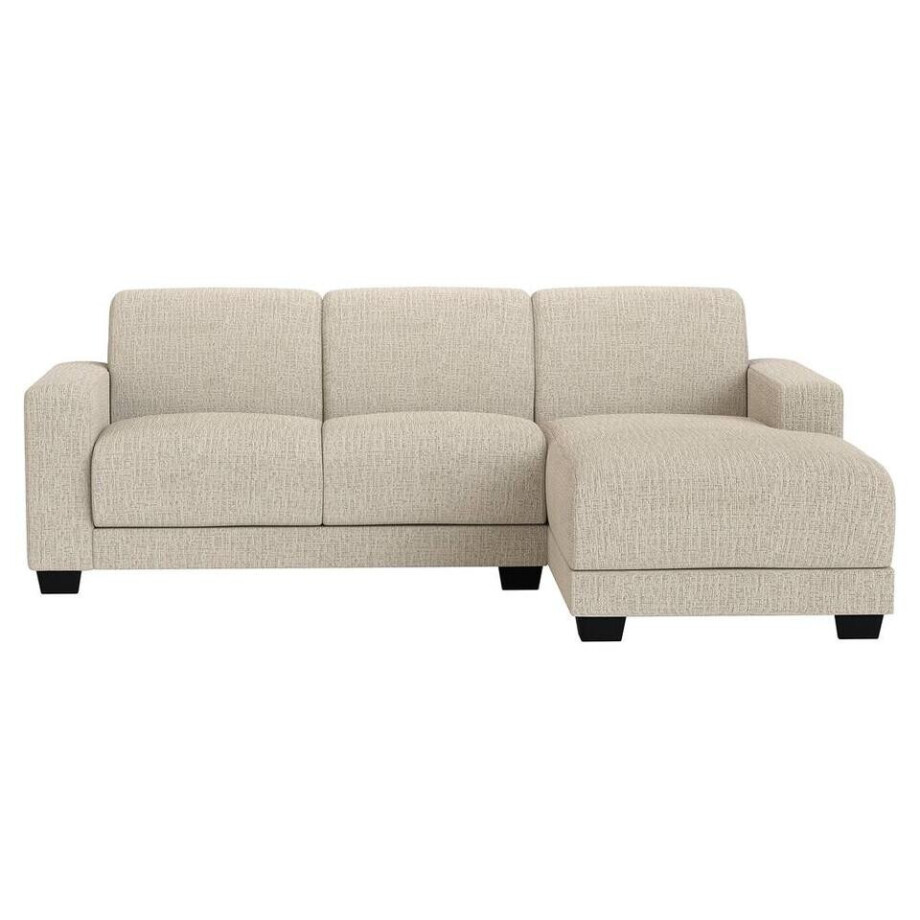 20% korting - Leen Bakker - Bank Aberdeen Met Chaise Longue Rechts - Kansas - Stof - Crème - 158x238x84 Cm 20% korting - Leen Bakker - Bank Aberdeen Met Chaise Longue Rechts - Kansas - Stof - Crème - 158x238x84 Cm afbeelding 1