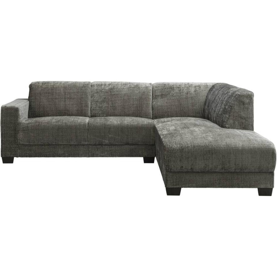20% korting - Leen Bakker - Hoekbank Aberdeen Rechts - Cremona - Stof - Grijs - 219x261x84 Cm afbeelding 1