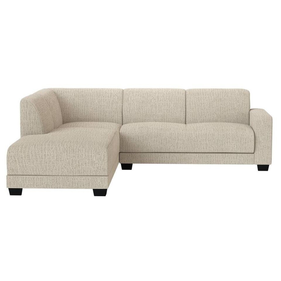 20% korting - Leen Bakker - Hoekbank Aberdeen Links - Kansas - Stof - Crème - 219x261x84 Cm afbeelding 1