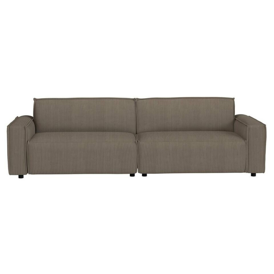 Leen Bakker - Bank Brooklyn 3-zits - Soop - Stof - Taupe - 101x270x76 Cm afbeelding 1