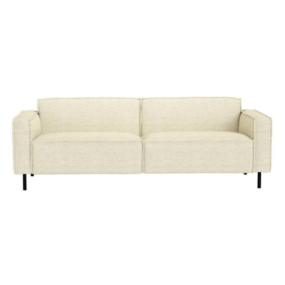 Leen Bakker - Bank Madison 4-zits - Maggy - Stof - Crème - 90x223x77 Cm afbeelding 1