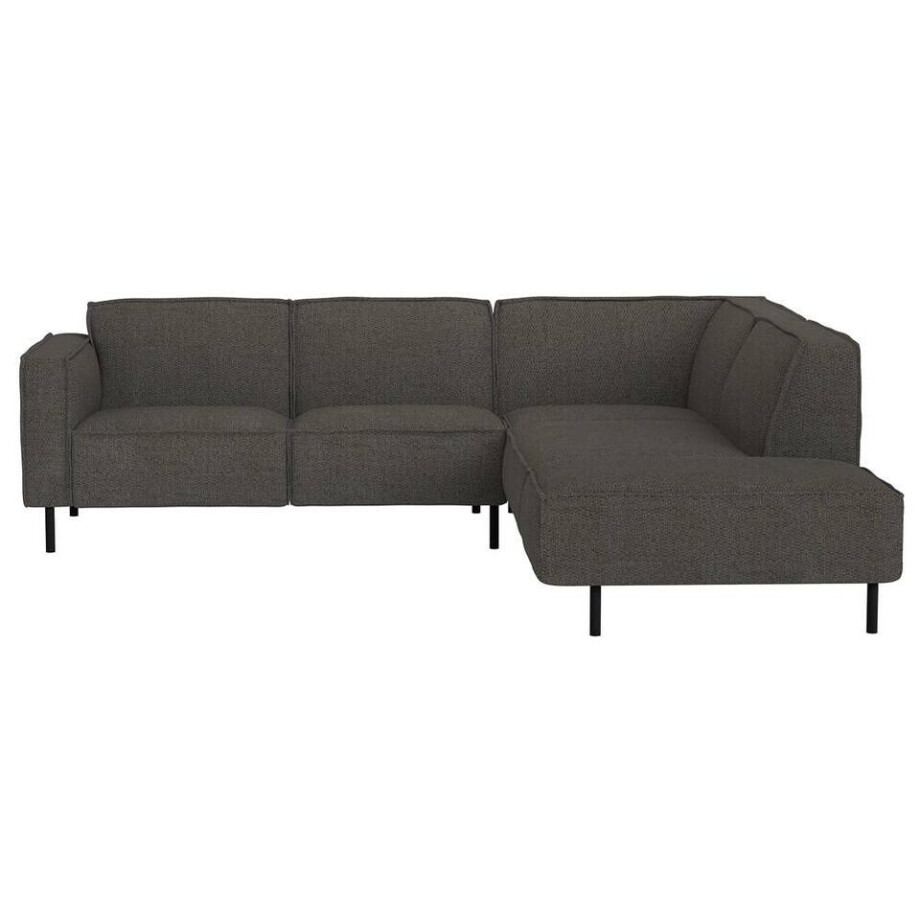 Leen Bakker - Hoekbank Madison Rechts - Maggy - Stof - Taupe - 230x258x77 Cm afbeelding 1