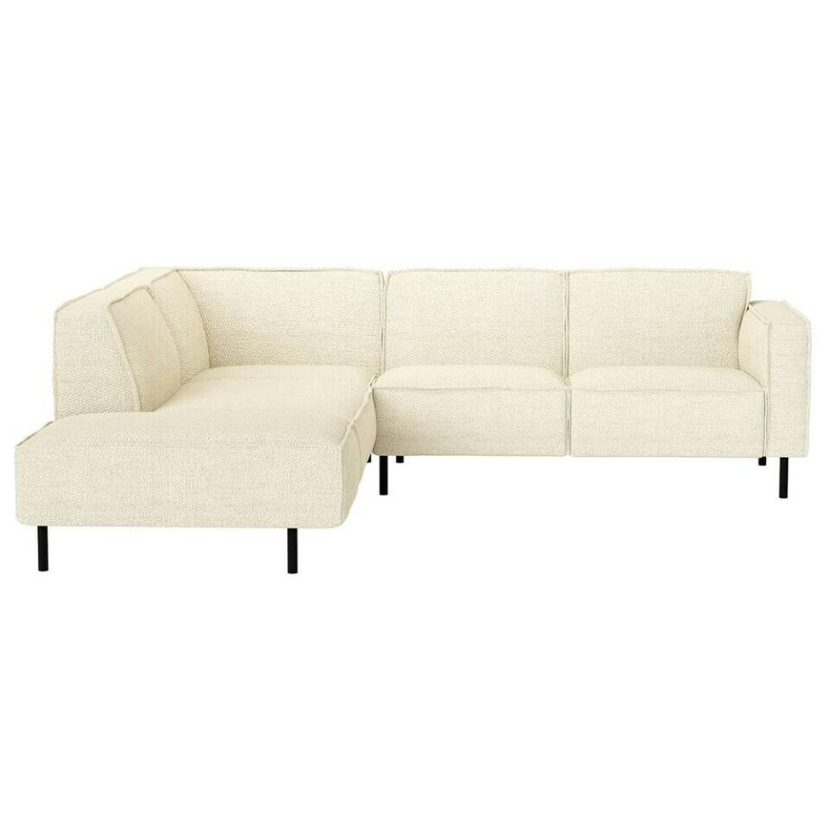 Leen Bakker - Hoekbank Madison Links - Maggy - Stof - Crème - 230x258x77 Cm afbeelding 1
