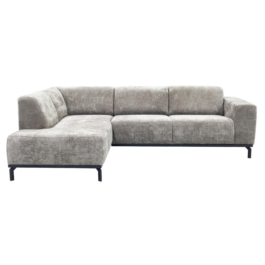 Leen Bakker - Hoekbank Lola Links - Stof - Beige - 191x259x78 Cm Leen Bakker - Hoekbank Lola Links - Stof - Beige - 191x259x78 Cm afbeelding 1