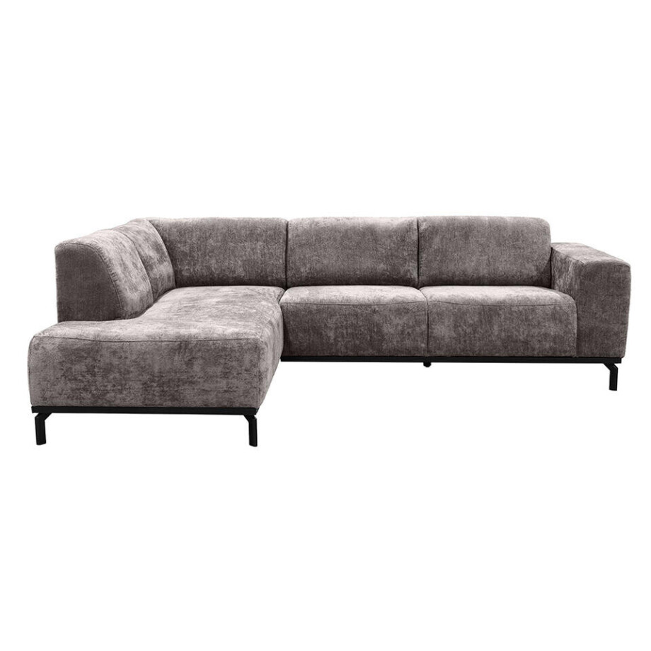 Leen Bakker - Hoekbank Lola Links - Stof - Taupe - 191x259x78 Cm Leen Bakker - Hoekbank Lola Links - Stof - Taupe - 191x259x78 Cm afbeelding 1