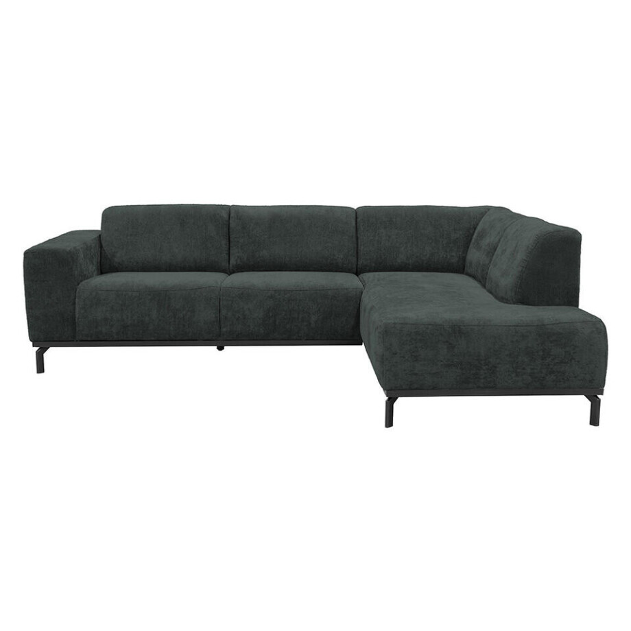Leen Bakker - Hoekbank Lola Rechts - Stof - Groen - 191x259x78 Cm afbeelding 1