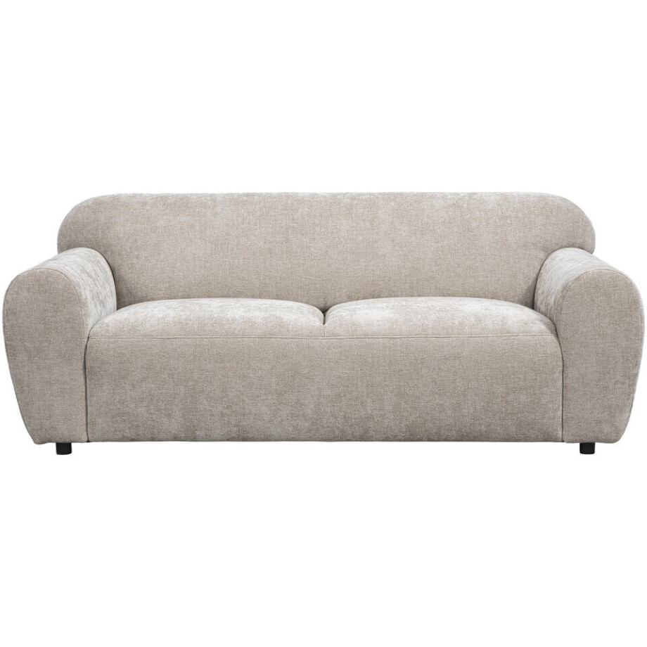 Leen Bakker - Bank Bibi 3-zits - Glory - Stof - Beige - 88x203x76 Cm Leen Bakker - Bank Bibi 3-zits - Glory - Stof - Beige - 88x203x76 Cm afbeelding 1