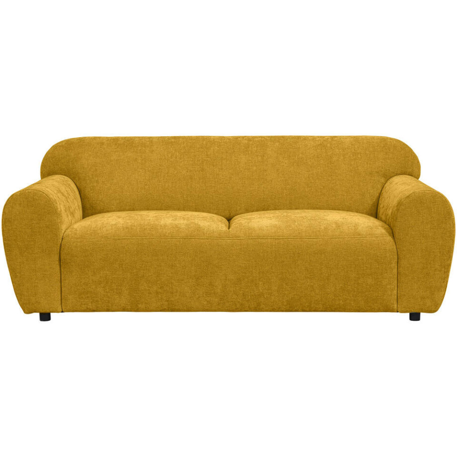 Leen Bakker - Bank Bibi 3-zits - Glory - Oker - Stof - Geel - 88x203x76 Cm Leen Bakker - Bank Bibi 3-zits - Glory - Oker - Stof - Geel - 88x203x76 Cm afbeelding 1