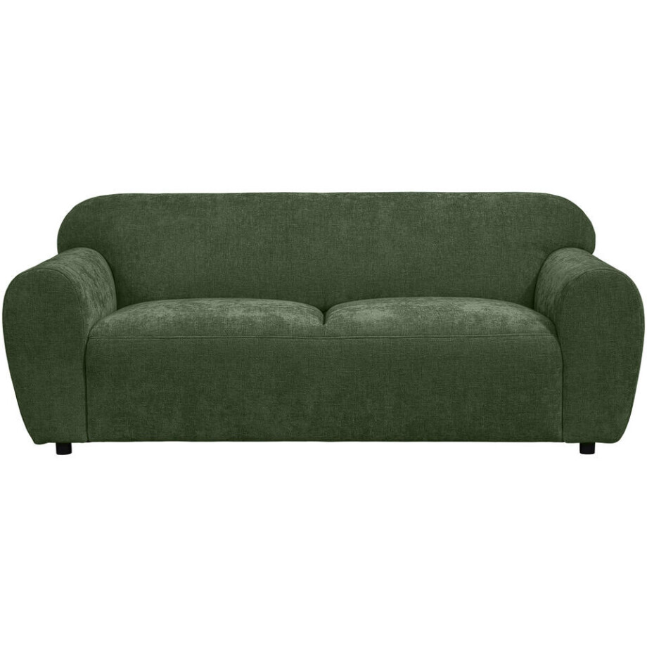 Leen Bakker - Bank Bibi 3-zits - Glory - Stof - Groen - 88x203x76 Cm Leen Bakker - Bank Bibi 3-zits - Glory - Stof - Groen - 88x203x76 Cm afbeelding 1