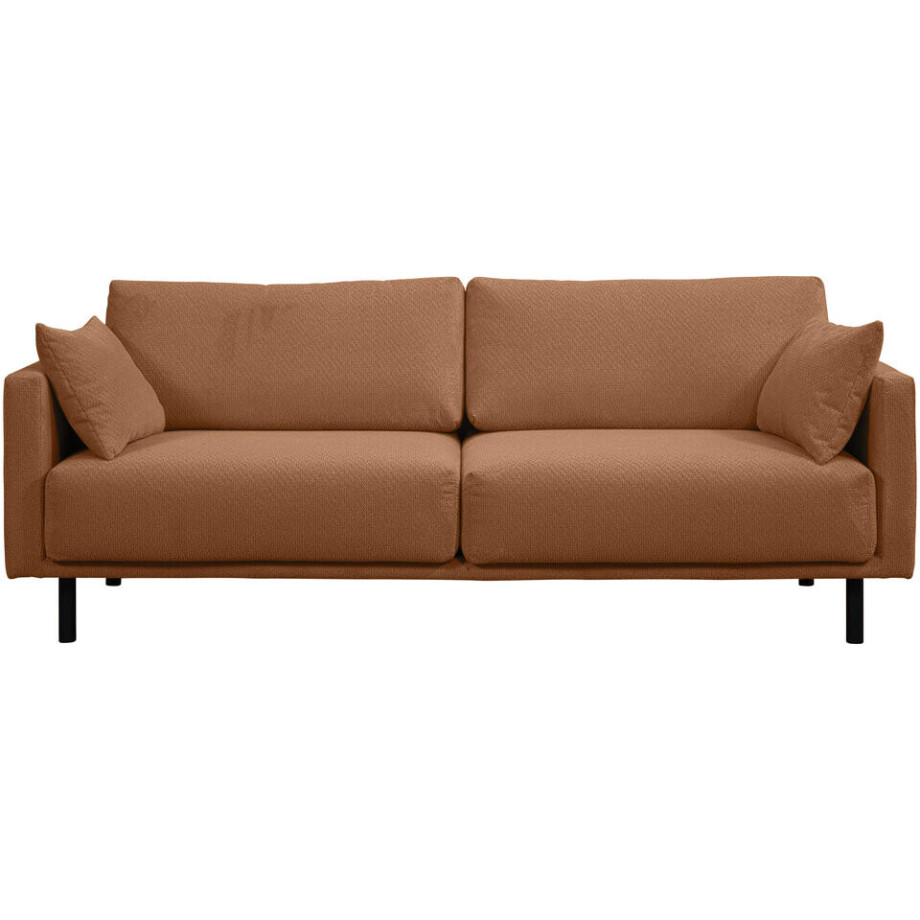 Leen Bakker - Bank Siem 3-zits - Egon - Terra - Stof - Bruin - 94x208x83 Cm Leen Bakker - Bank Siem 3-zits - Egon - Terra - Stof - Bruin - 94x208x83 Cm afbeelding 1