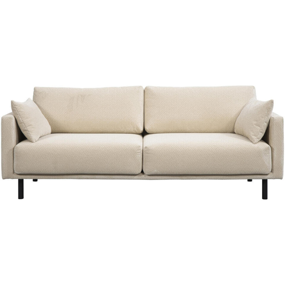 Leen Bakker - Bank Siem 3-zits - Egon - Stof - Beige - 94x208x83 Cm Leen Bakker - Bank Siem 3-zits - Egon - Stof - Beige - 94x208x83 Cm afbeelding 1