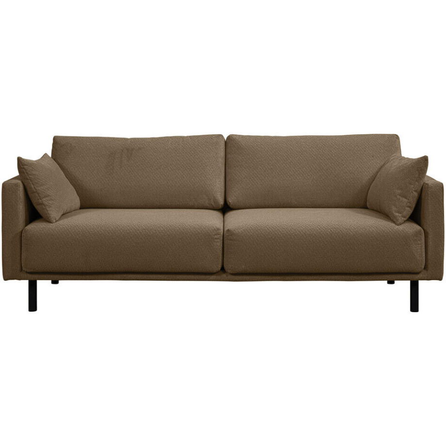 Leen Bakker - Bank Siem 3-zits - Egon - Stof - Bruin - 94x208x83 Cm Leen Bakker - Bank Siem 3-zits - Egon - Stof - Bruin - 94x208x83 Cm afbeelding 1
