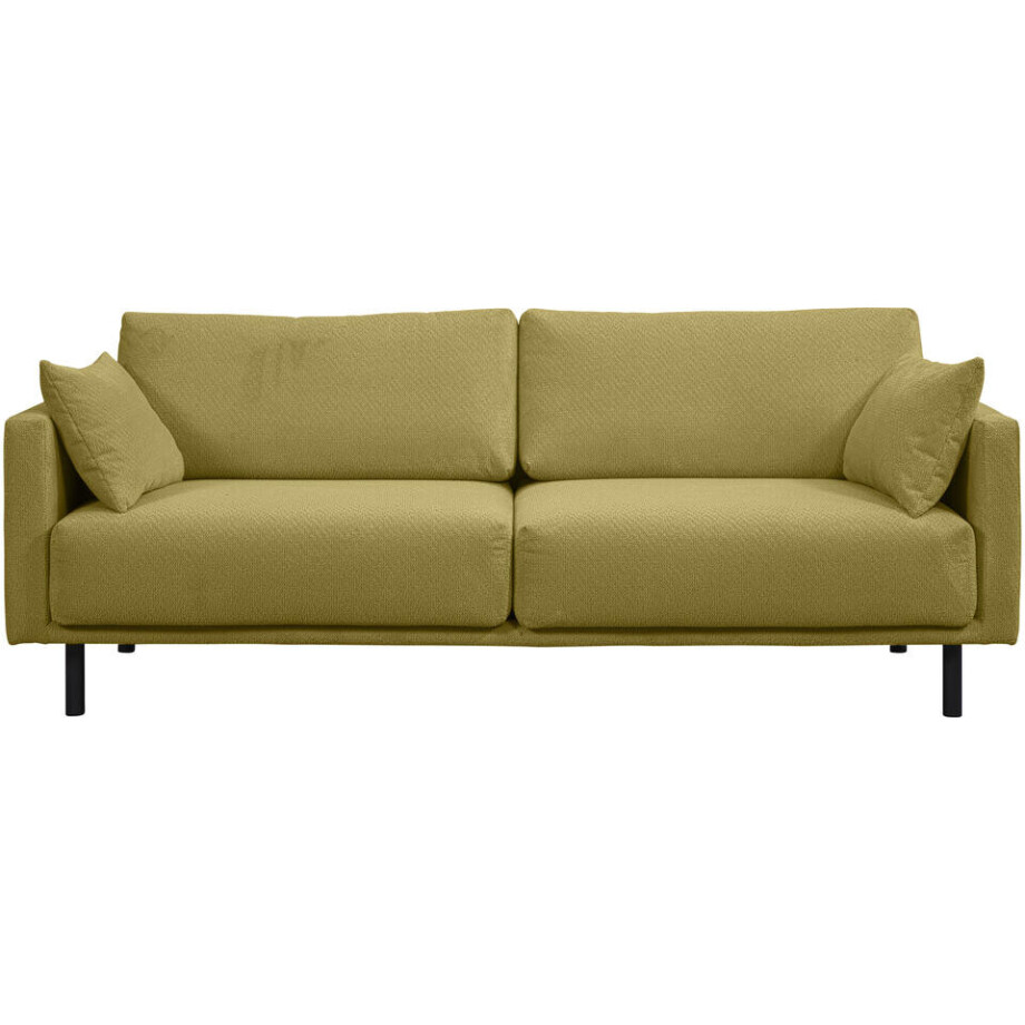 Leen Bakker - Bank Siem 3-zits - Egon - Stof - Groen - 94x208x83 Cm Leen Bakker - Bank Siem 3-zits - Egon - Stof - Groen - 94x208x83 Cm afbeelding 1