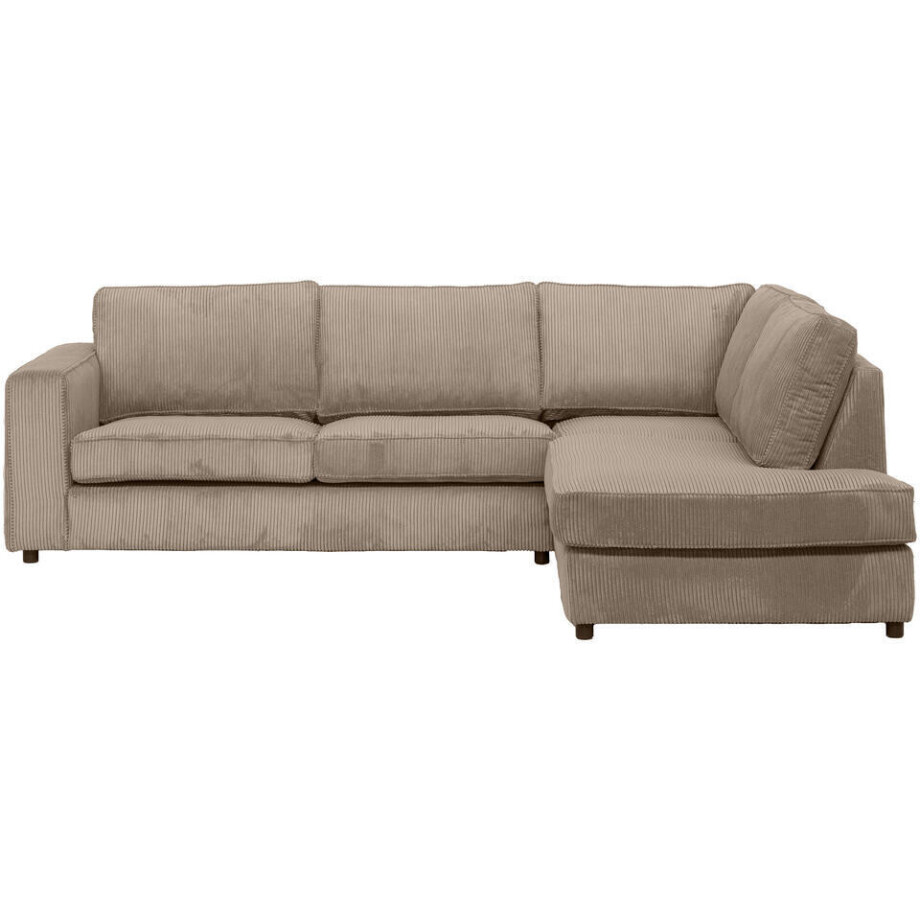 Leen Bakker - Hoekbank Stuttgart Rechts - Stof - Taupe - 205x265x80 Cm afbeelding 1