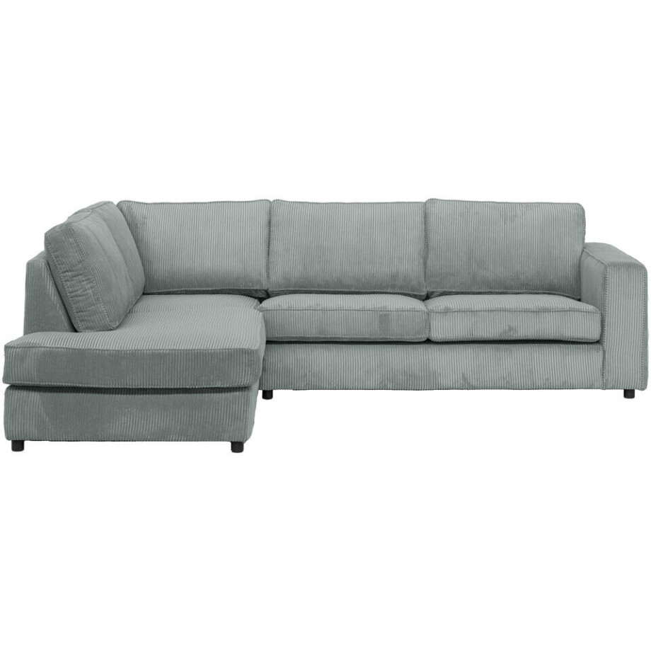 Leen Bakker - Hoekbank Stuttgart Links - Stof - Groen - 205x265x80 Cm afbeelding 1