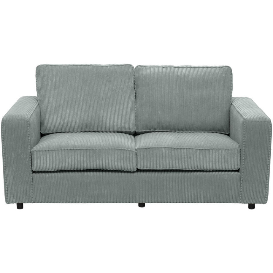 20% korting - Leen Bakker - Bank Stuttgart 2-zits - Stof - Groen - 94x170x80 Cm afbeelding 1