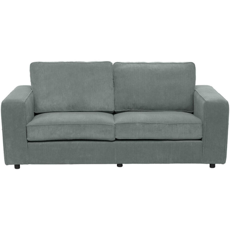 Leen Bakker - Bank Stuttgart 3-zits - Stof - Groen - 94x195x80 Cm afbeelding 1
