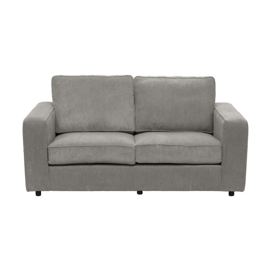 Leen Bakker - Bank Stuttgart 2-zits - Stof - Grijs - 94x170x80 Cm Leen Bakker - Bank Stuttgart 2-zits - Stof - Grijs - 94x170x80 Cm afbeelding 1