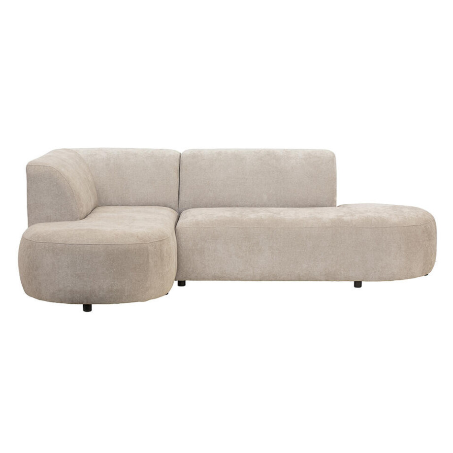 Leen Bakker - Hoekbank Luna Links - Rebel - Stof - Beige - 170x260x80 Cm Leen Bakker - Hoekbank Luna Links - Rebel - Stof - Beige - 170x260x80 Cm afbeelding 1