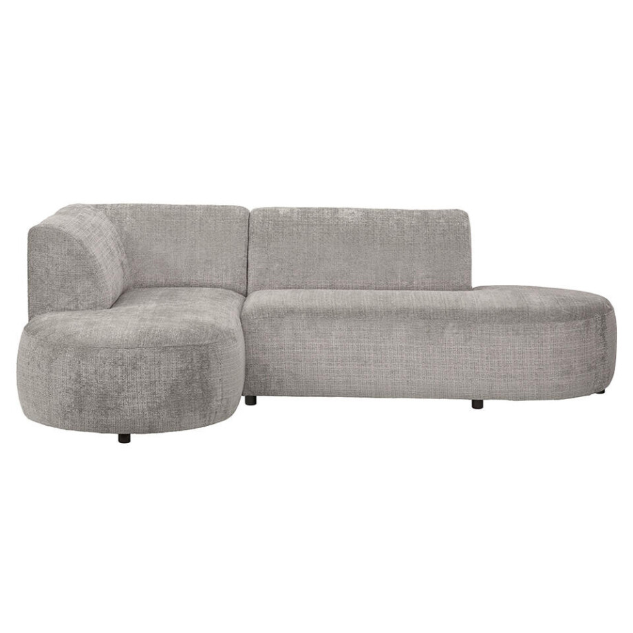 Leen Bakker - Hoekbank Luna Links - Cremona - Stof - Beige - 170x260x80 Cm Leen Bakker - Hoekbank Luna Links - Cremona - Stof - Beige - 170x260x80 Cm afbeelding 1