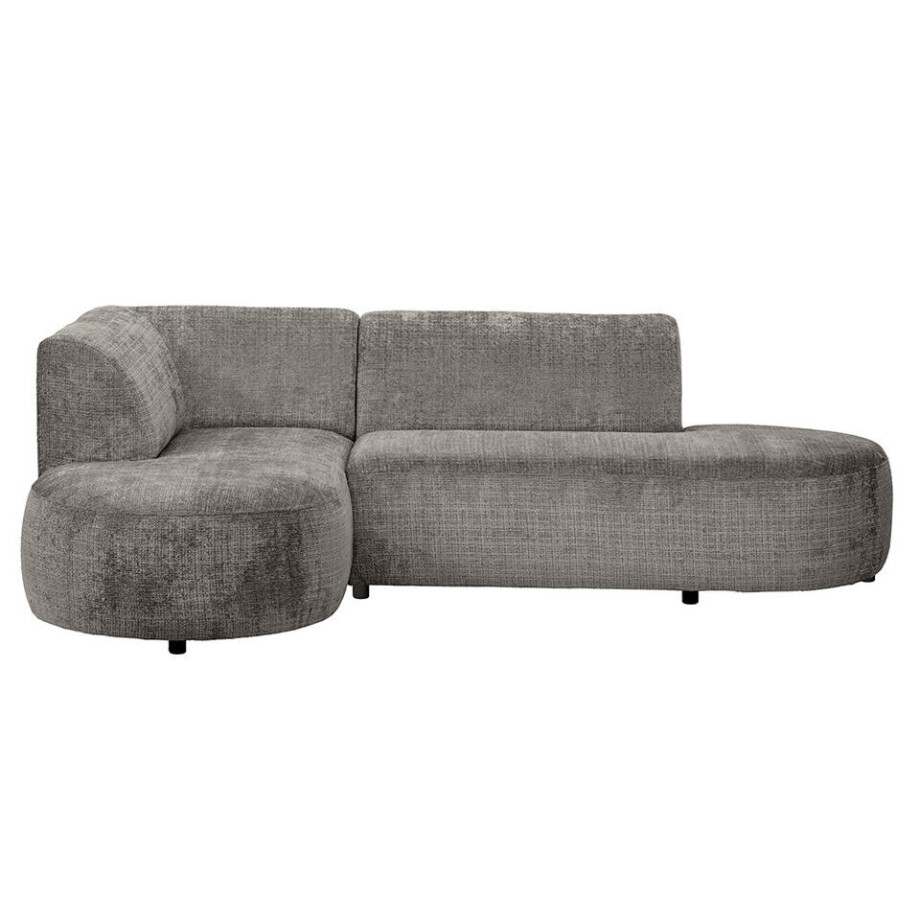 Leen Bakker - Hoekbank Luna Links - Cremona - Stof - Taupe - 170x260x80 Cm afbeelding 1