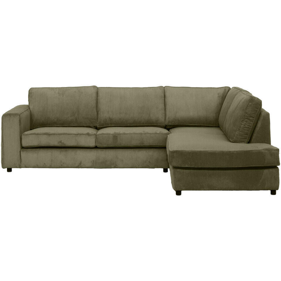 20% korting - Leen Bakker - Hoekbank Stuttgart Rechts - Olijf - Stof - Groen - 207x267x80 Cm 20% korting - Leen Bakker - Hoekbank Stuttgart Rechts - Olijf - Stof - Groen - 207x267x80 Cm afbeelding 1