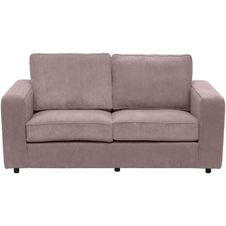 20% korting - Leen Bakker - Bank Stuttgart 2-zits - Stof - Roze - 94x170x80 Cm afbeelding 1