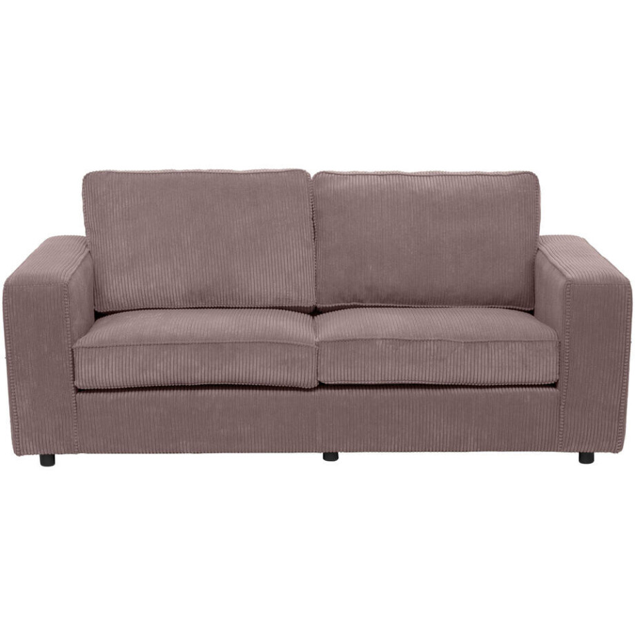 Leen Bakker - Bank Stuttgart 3-zits - Stof - Roze - 94x195x80 Cm Leen Bakker - Bank Stuttgart 3-zits - Stof - Roze - 94x195x80 Cm afbeelding 1