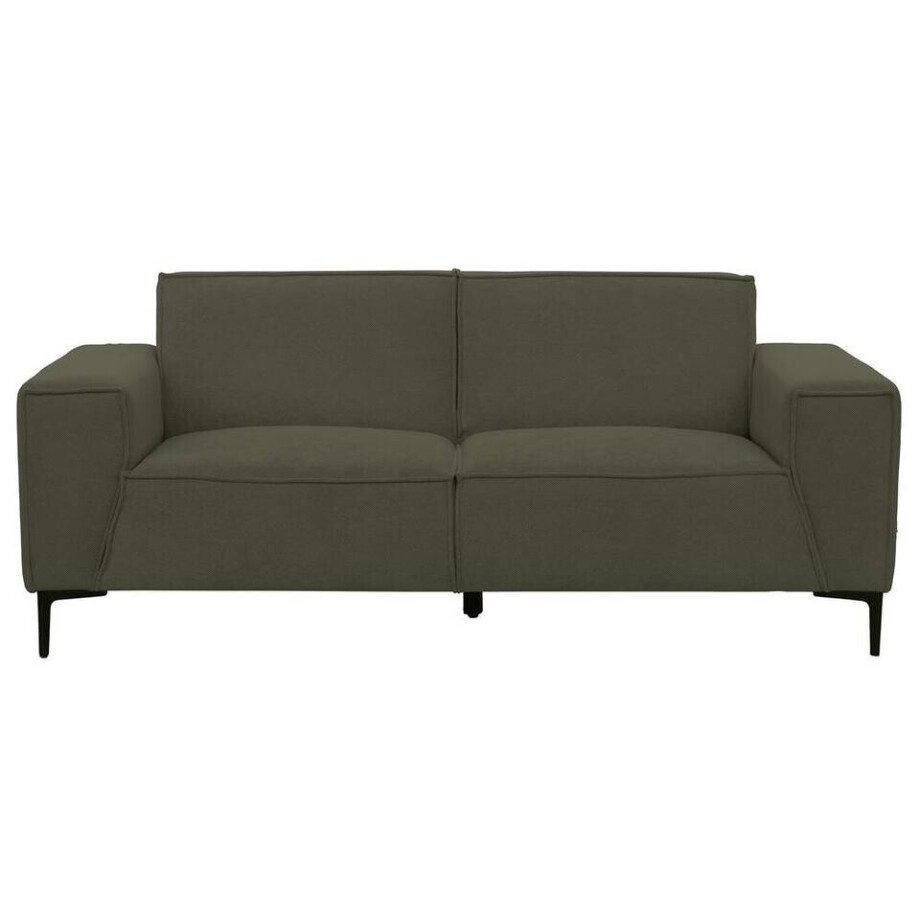 Leen Bakker - Bank Romy 2-zits - Curio - Stof - Groen - 90x195x78 Cm afbeelding 1