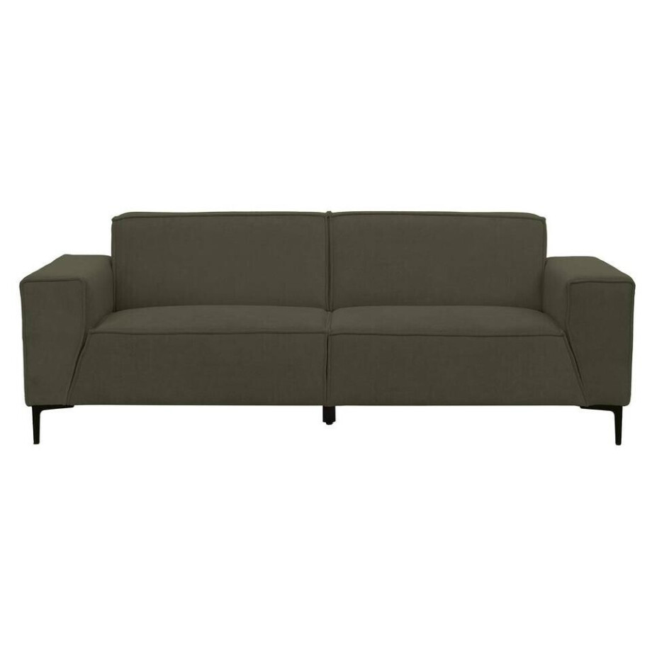 Leen Bakker - Bank Romy 3-zits - Curio - Stof - Groen - 90x220x78 Cm afbeelding 1