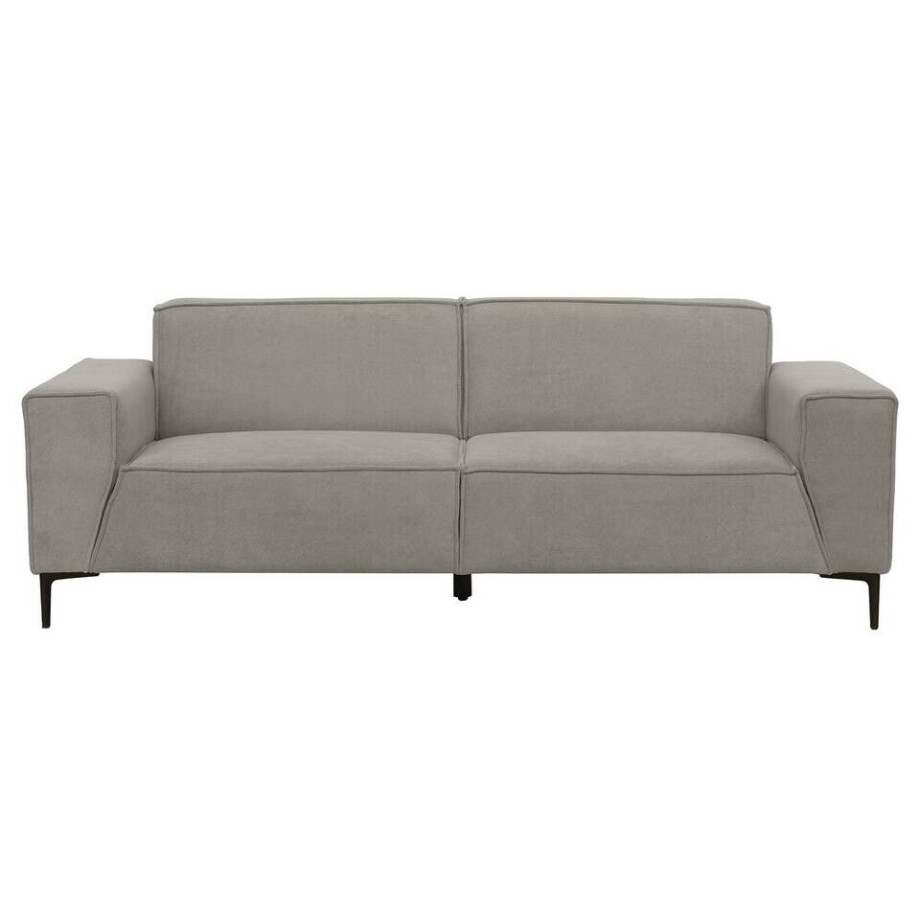 Leen Bakker - Bank Romy 3-zits - Curio - Stof - Grijs - 90x220x78 Cm Leen Bakker - Bank Romy 3-zits - Curio - Stof - Grijs - 90x220x78 Cm afbeelding 1