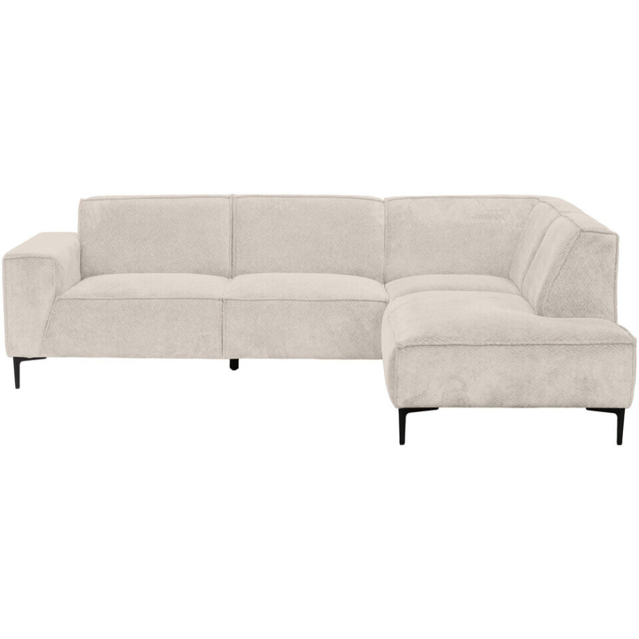 20% korting - Leen Bakker - Hoekbank Romy Rechts - Egon - Stof - Beige - 195x260x78 Cm afbeelding 1