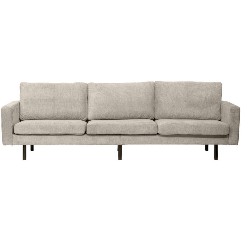 Leen Bakker - Bank Collin 4-zits - Stof - Crème - 90x280x81 Cm Leen Bakker - Bank Collin 4-zits - Stof - Crème - 90x280x81 Cm afbeelding 1