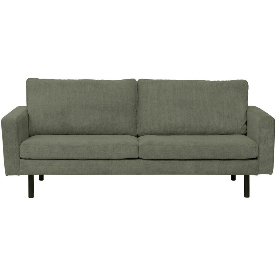 Leen Bakker - Bank Collin 2,5-zits - Stof - Groen - 90x210x81 Cm Leen Bakker - Bank Collin 2,5-zits - Stof - Groen - 90x210x81 Cm afbeelding 1