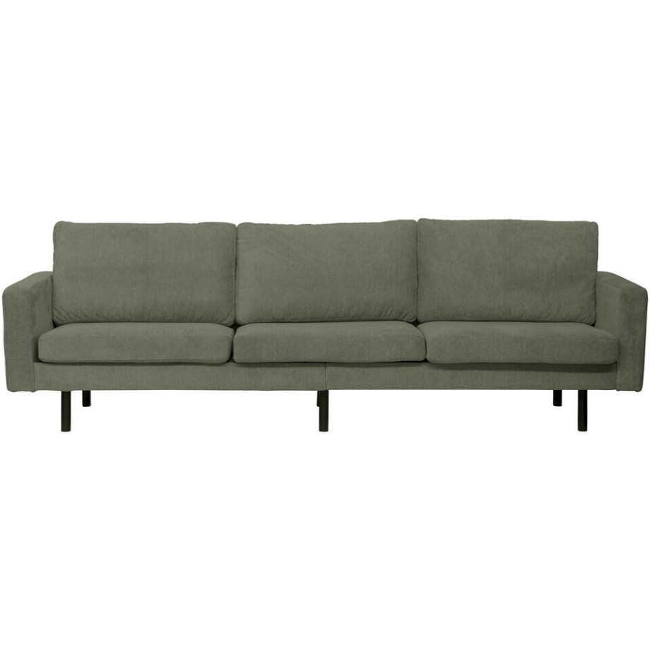 Leen Bakker - Bank Collin 4-zits - Stof - Groen - 90x280x81 Cm Leen Bakker - Bank Collin 4-zits - Stof - Groen - 90x280x81 Cm afbeelding 1