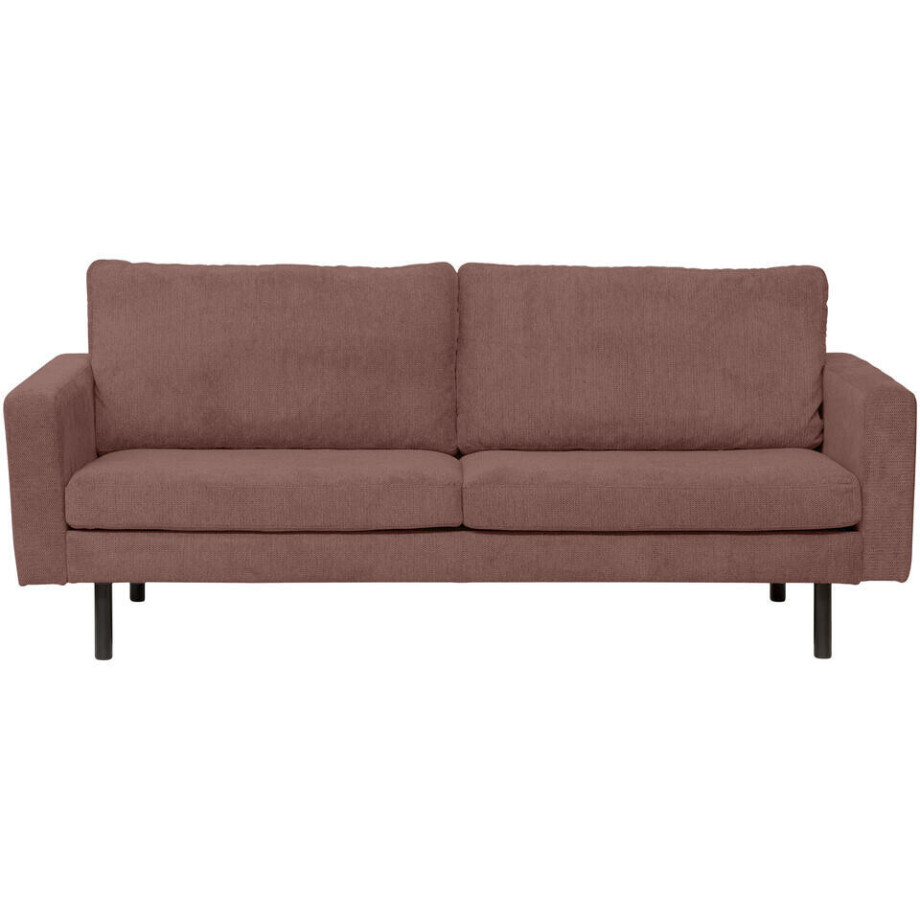 Leen Bakker - Bank Collin 2,5-zits - Terra - Stof - Rood - 90x210x81 Cm Leen Bakker - Bank Collin 2,5-zits - Terra - Stof - Rood - 90x210x81 Cm afbeelding 1