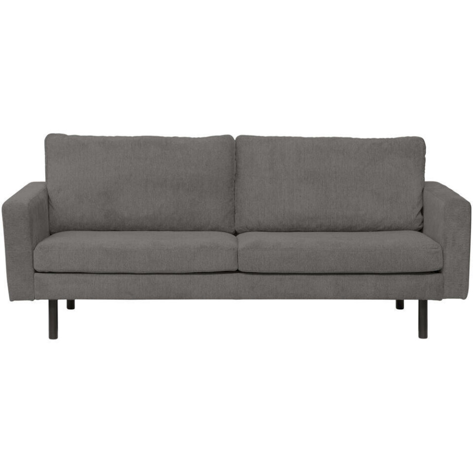 Leen Bakker - Bank Collin 2,5-zits - Antraciet - Stof - Grijs - 90x210x81 Cm Leen Bakker - Bank Collin 2,5-zits - Antraciet - Stof - Grijs - 90x210x81 Cm afbeelding 1