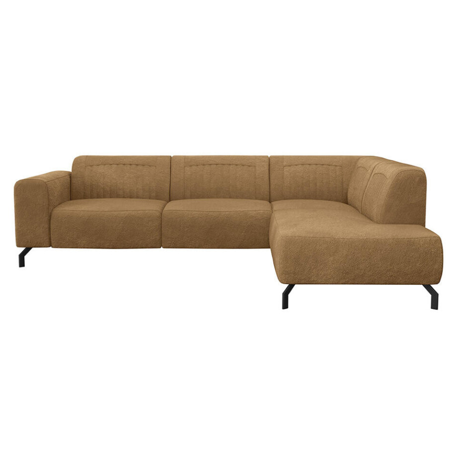 Leen Bakker - Hoekbank Otis Rechts - Toffee - Microleer - Bruin - 210x276x77 Cm afbeelding 1