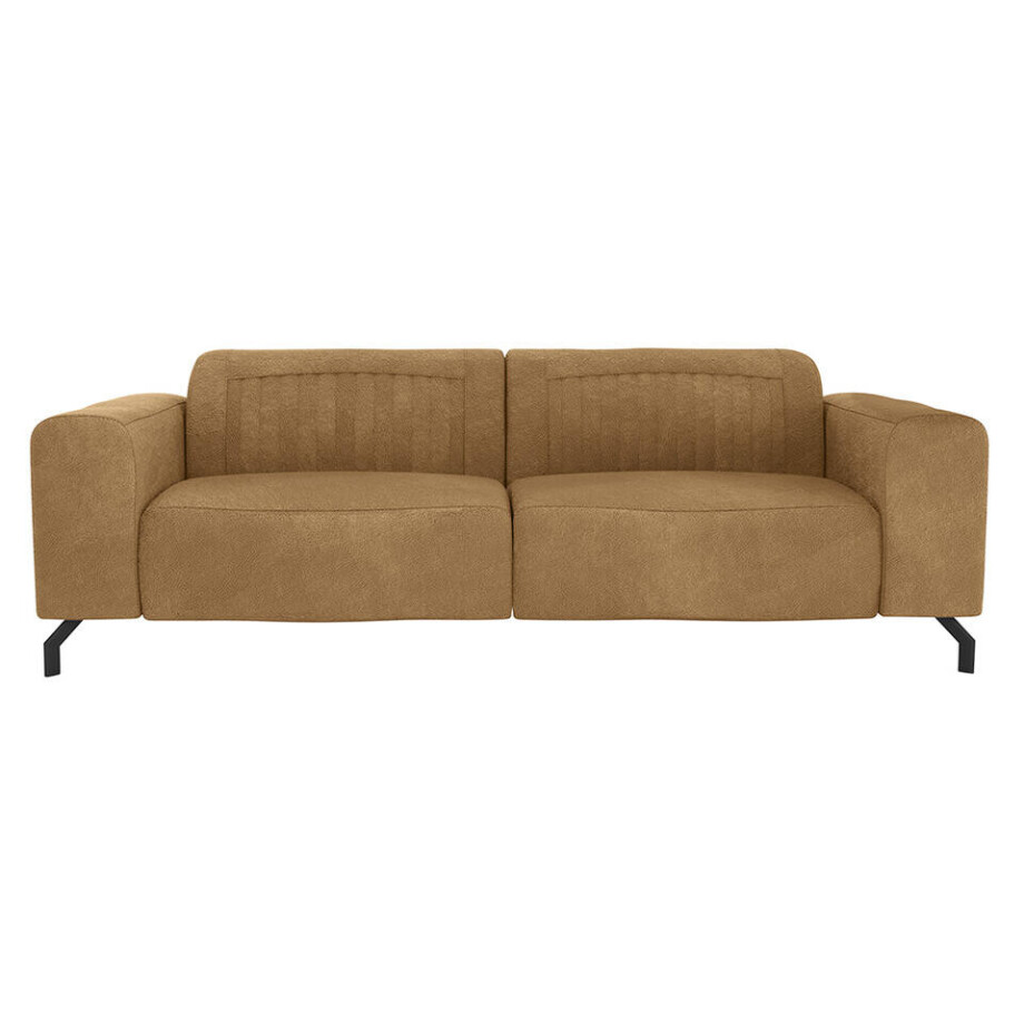 Leen Bakker - Bank Otis 3-zits - Toffee - Microleer - Bruin - 94x230x77 Cm Leen Bakker - Bank Otis 3-zits - Toffee - Microleer - Bruin - 94x230x77 Cm afbeelding 1