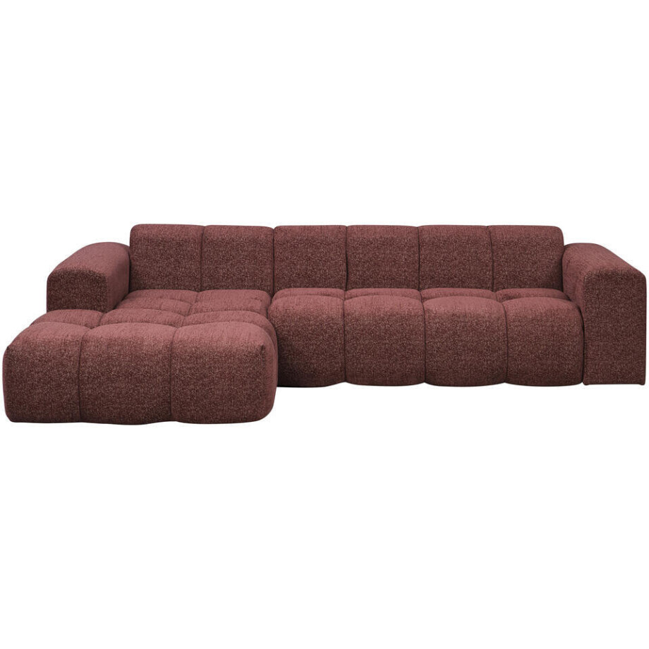 Leen Bakker - Hoekbank Beau Links - Raven - Wijn - Stof - Rood - 163x290x69.5 Cm Leen Bakker - Hoekbank Beau Links - Raven - Wijn - Stof - Rood - 163x290x69.5 Cm afbeelding 1