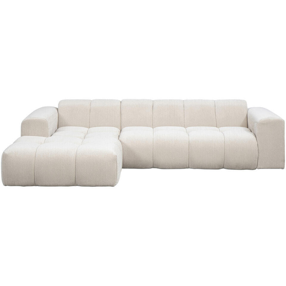 Leen Bakker - Hoekbank Beau Links - Raven - Stof - Beige - 164x290x74 Cm Leen Bakker - Hoekbank Beau Links - Raven - Stof - Beige - 164x290x74 Cm afbeelding 1