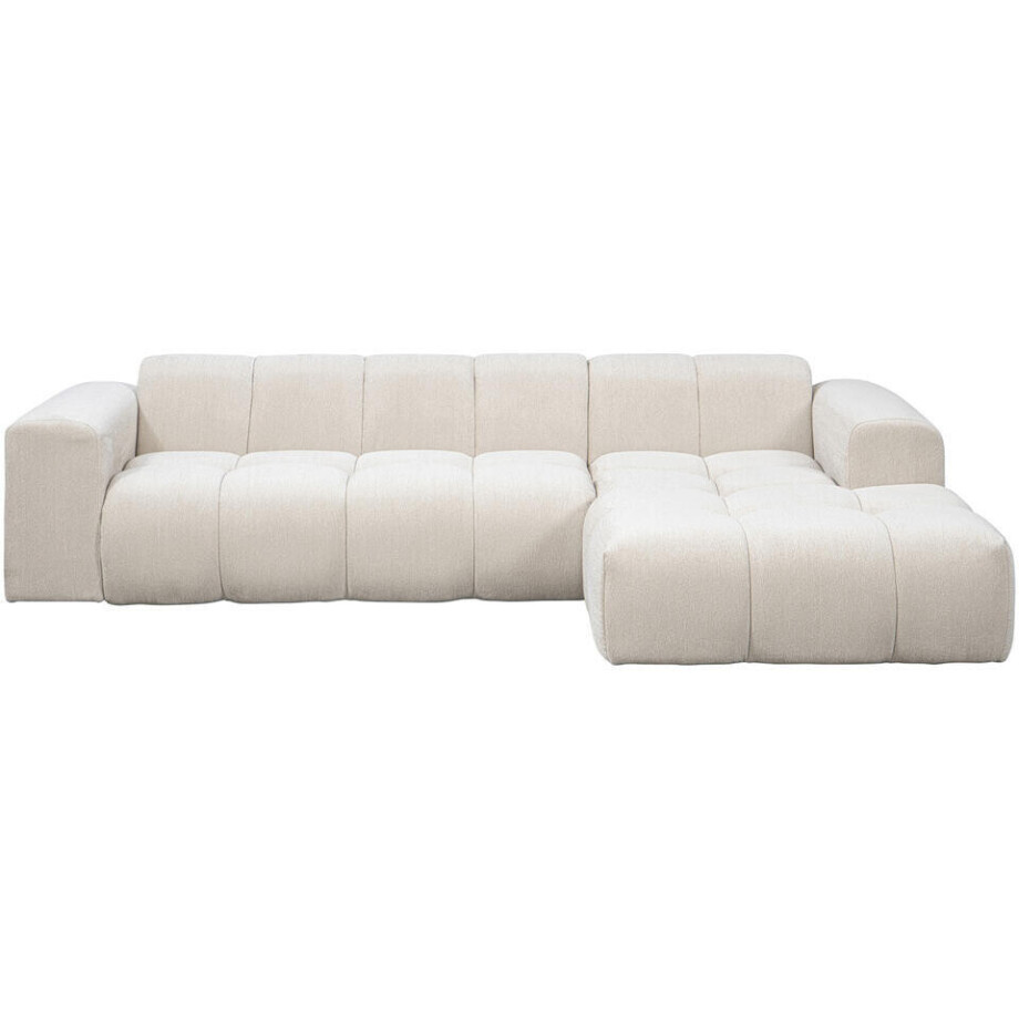 Leen Bakker - Hoekbank Beau Rechts - Raven - Stof - Beige - 163x290x69.5 Cm Leen Bakker - Hoekbank Beau Rechts - Raven - Stof - Beige - 163x290x69.5 Cm afbeelding 1