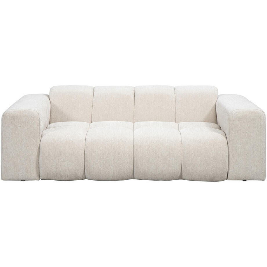 Leen Bakker - Bank Beau 2-zits - Raven - Stof - Beige - 97x210x74 Cm Leen Bakker - Bank Beau 2-zits - Raven - Stof - Beige - 97x210x74 Cm afbeelding 1
