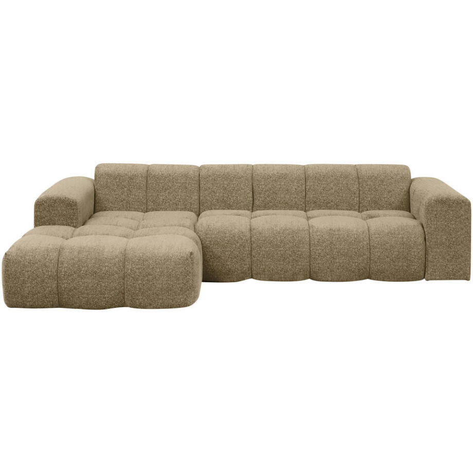 Leen Bakker - Hoekbank Beau Links - Raven - Stof - Taupe - 164x290x74 Cm afbeelding 1